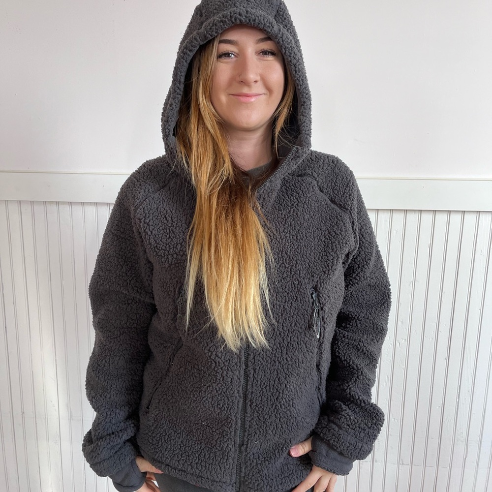 Fuzzy Hooded Champion Jacket